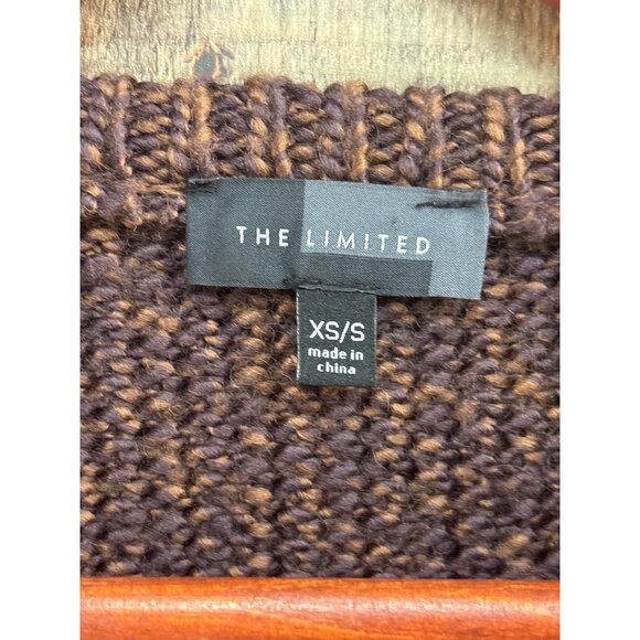 The Limited Womens Knit poncho Brown XS/S - Picture 3 of 5